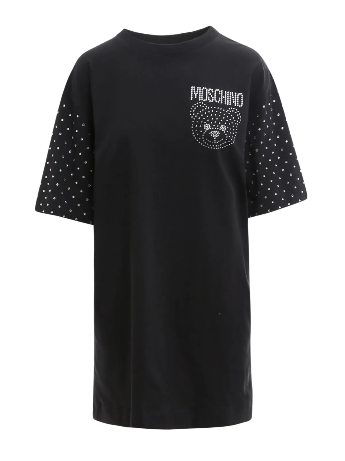 Moschino Embellished Teddy Logo Mini T-Shirt Dress