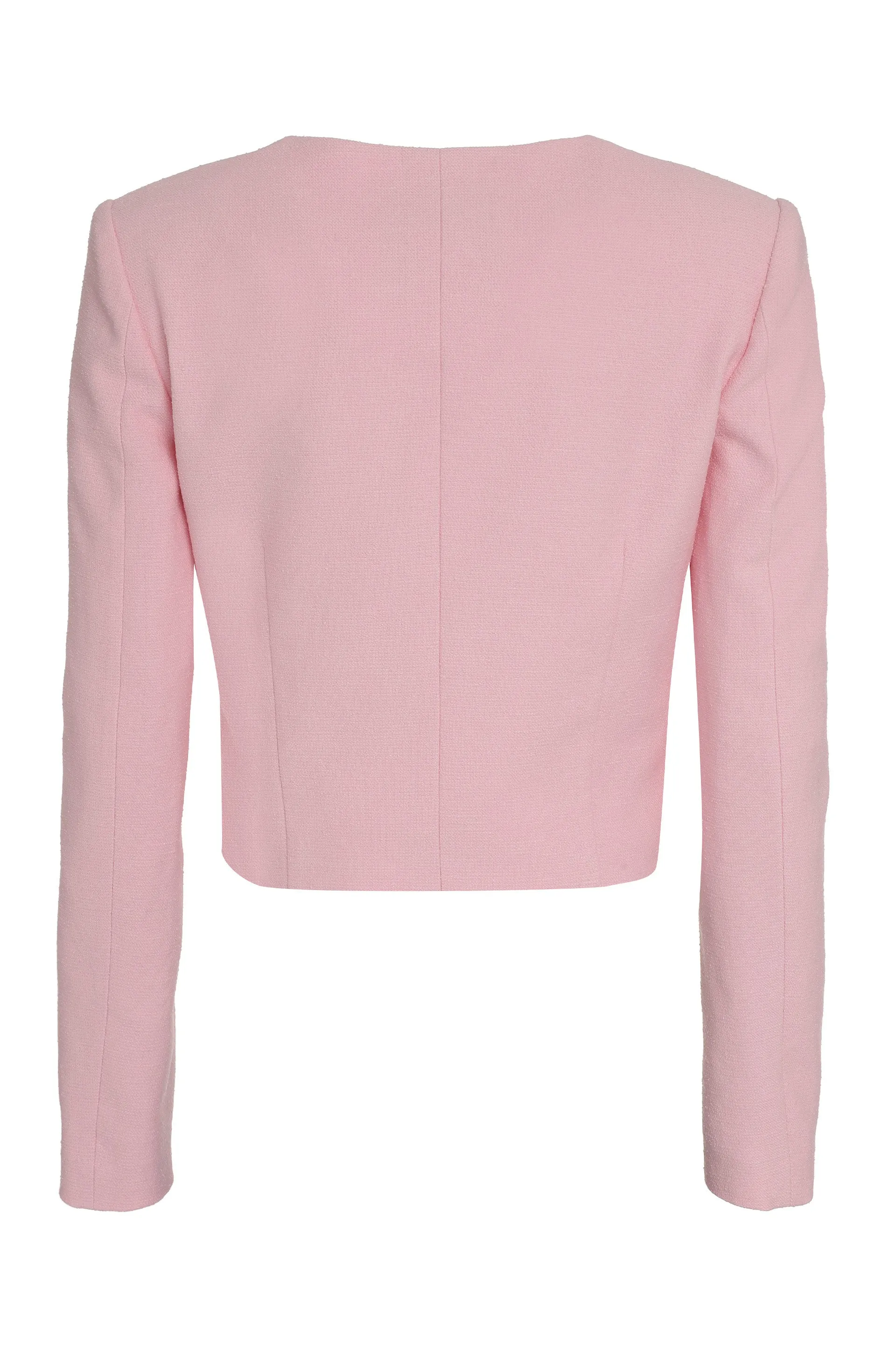 Moschino Heart-Button V-Neck Long Sleeved Jacket