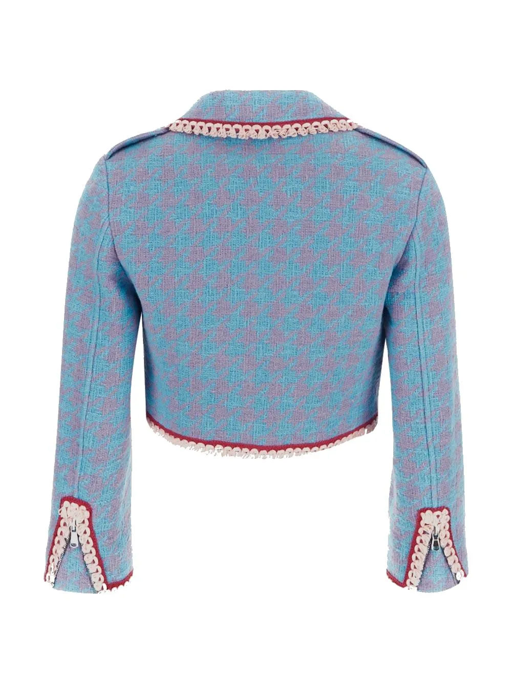 Moschino Houndstooth Cropped Jacket