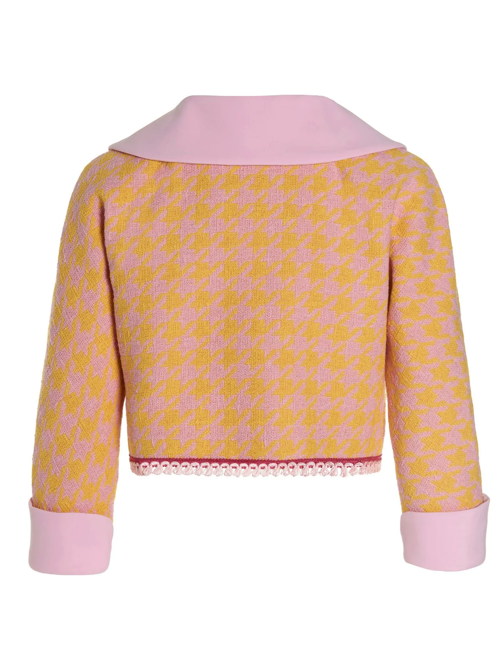 Moschino Houndstooth Cropped Jacket