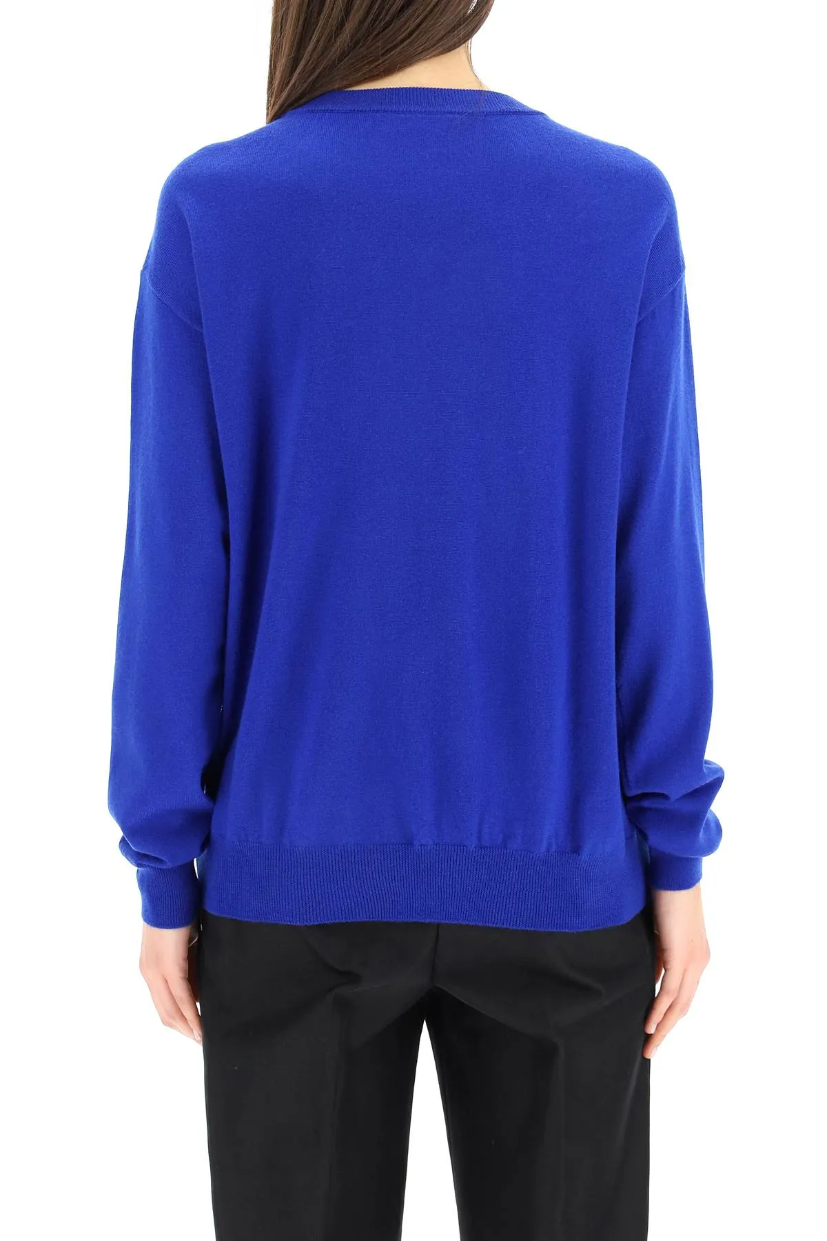 Moschino Logo Printed Crewneck Sweater