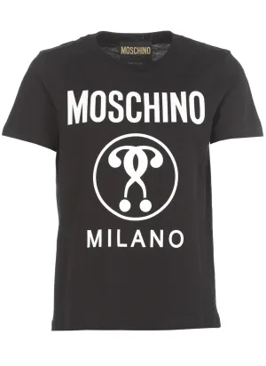 Moschino Logo Printed Crewneck T-Shirt