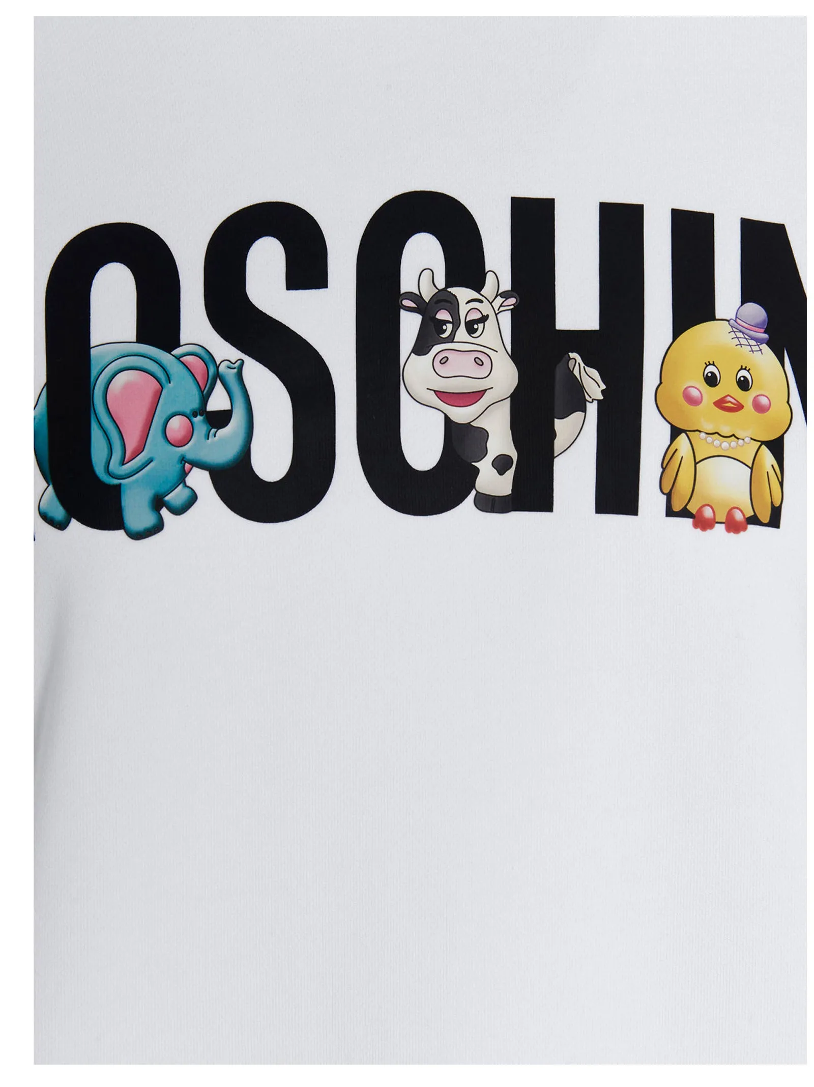 Moschino Logo Printed Drawstring Hoodie
