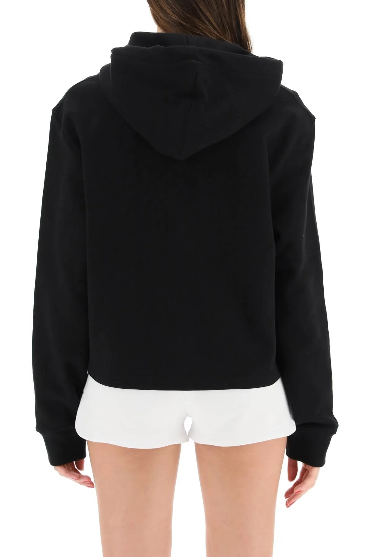 Moschino Logo Printed Drawstring Hoodie