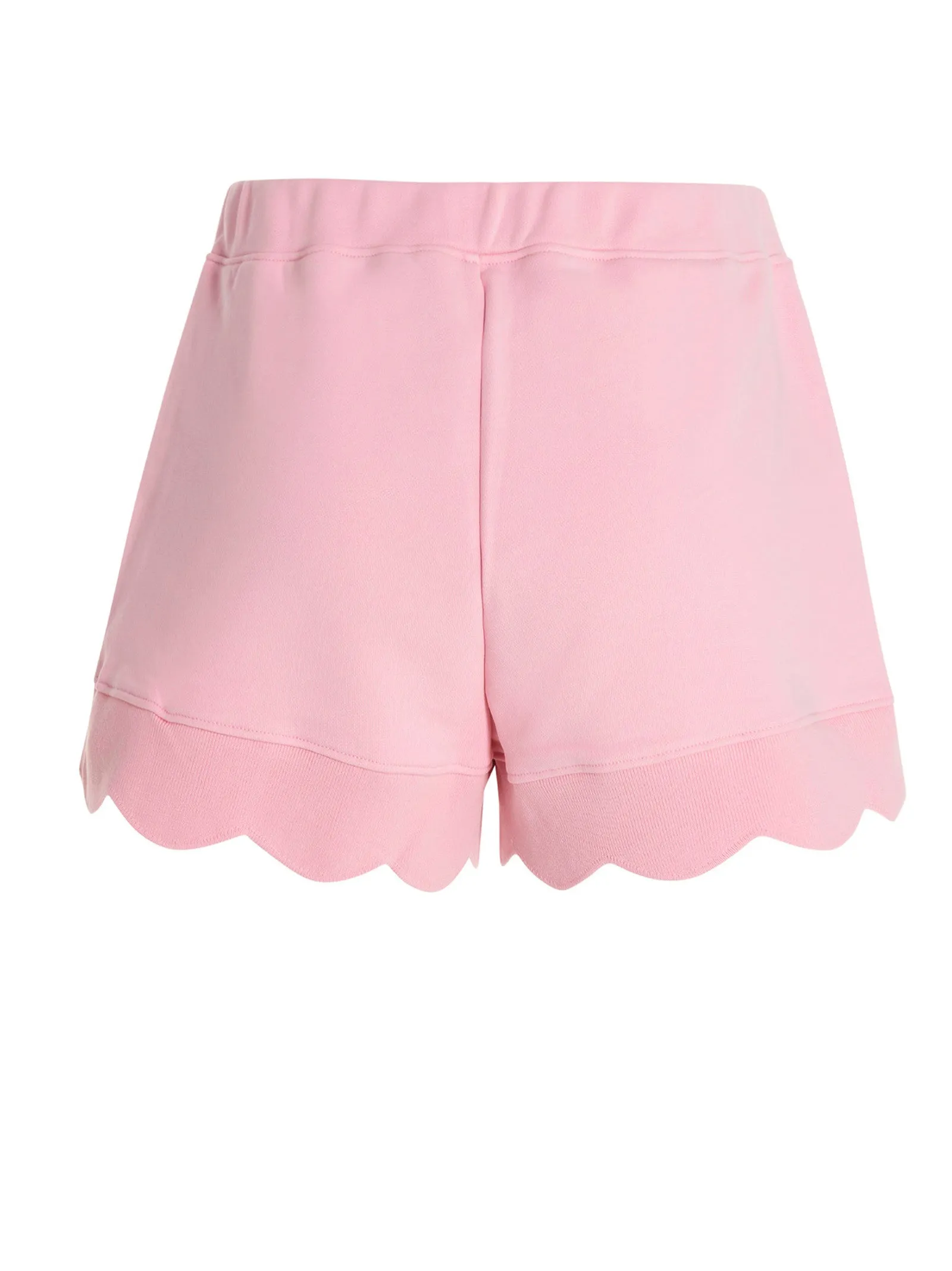 Moschino Scallop-Edge Elasticated Waist Shorts