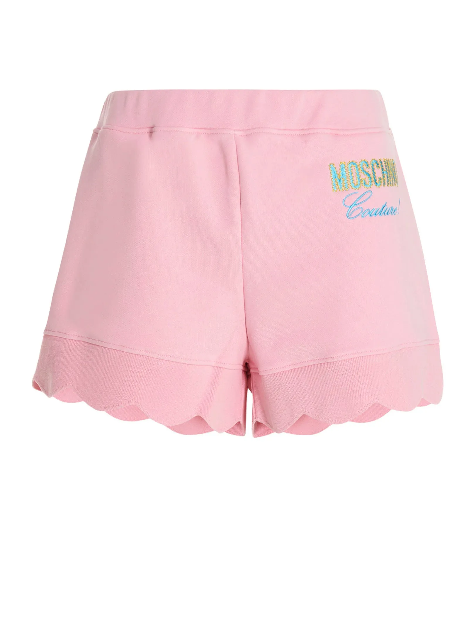 Moschino Scallop-Edge Elasticated Waist Shorts