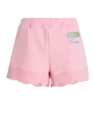 Moschino Scallop-Edge Elasticated Waist Shorts