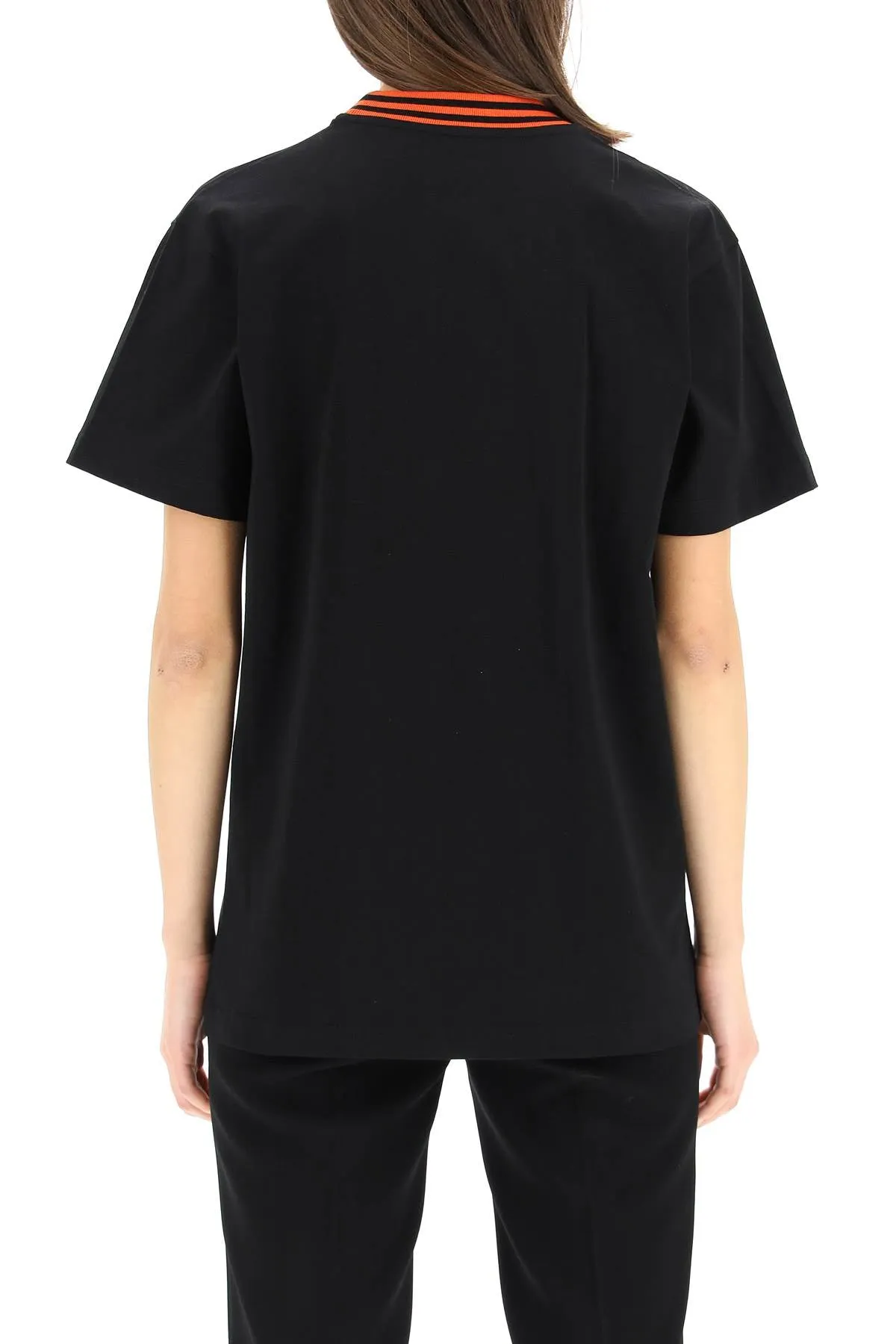 Moschino Teddy Bear Flocked Crewneck T-Shirt