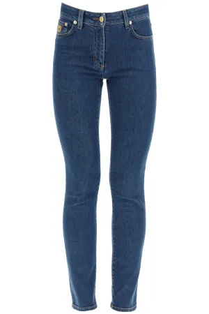 Moschino Teddy Bear Patched Skinny Jeans