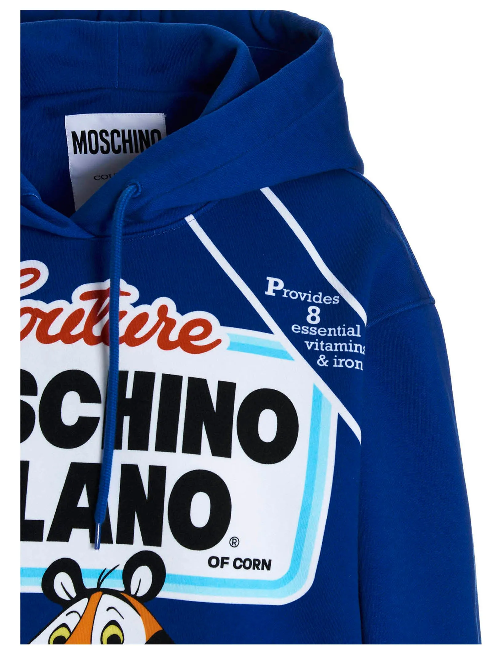 Moschino Tiger Printed Drawstring Hoodie