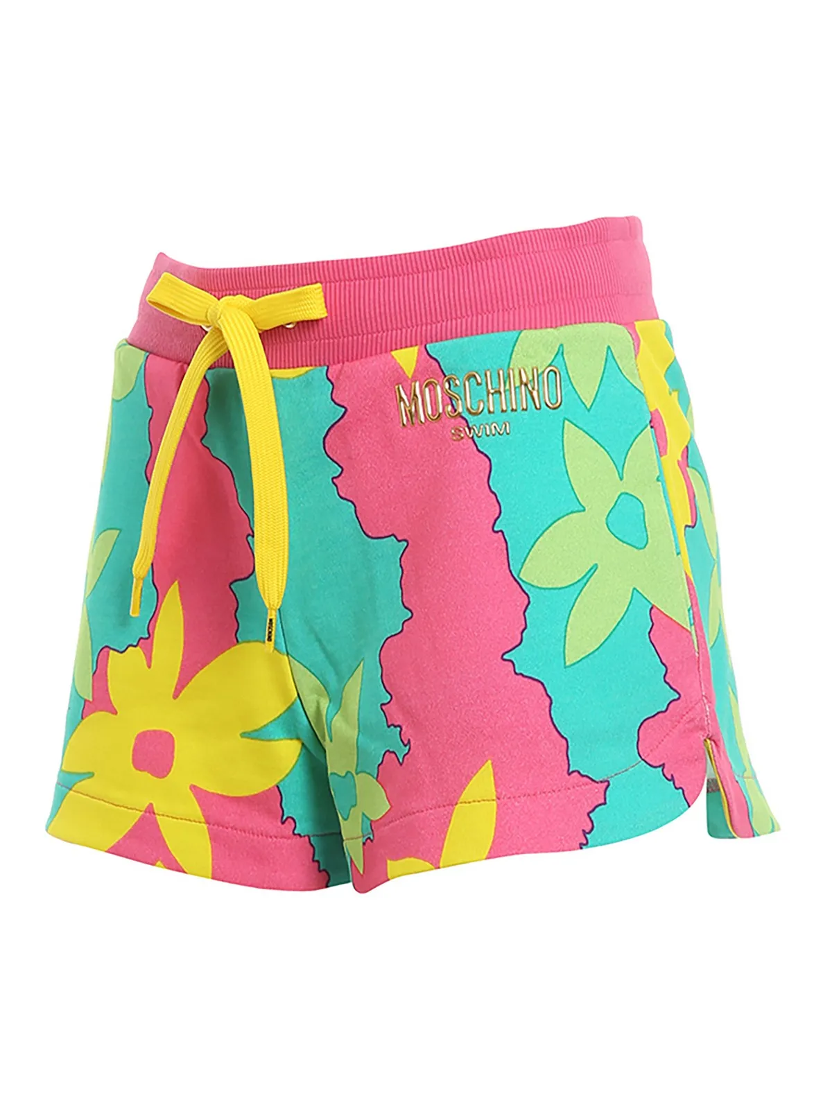 Moschino Tropical-Printed Drawstring Beach Shorts