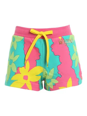 Moschino Tropical-Printed Drawstring Beach Shorts