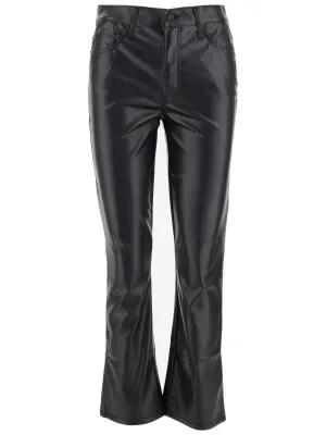Mother The Insider Ankle Faux Leather Pants