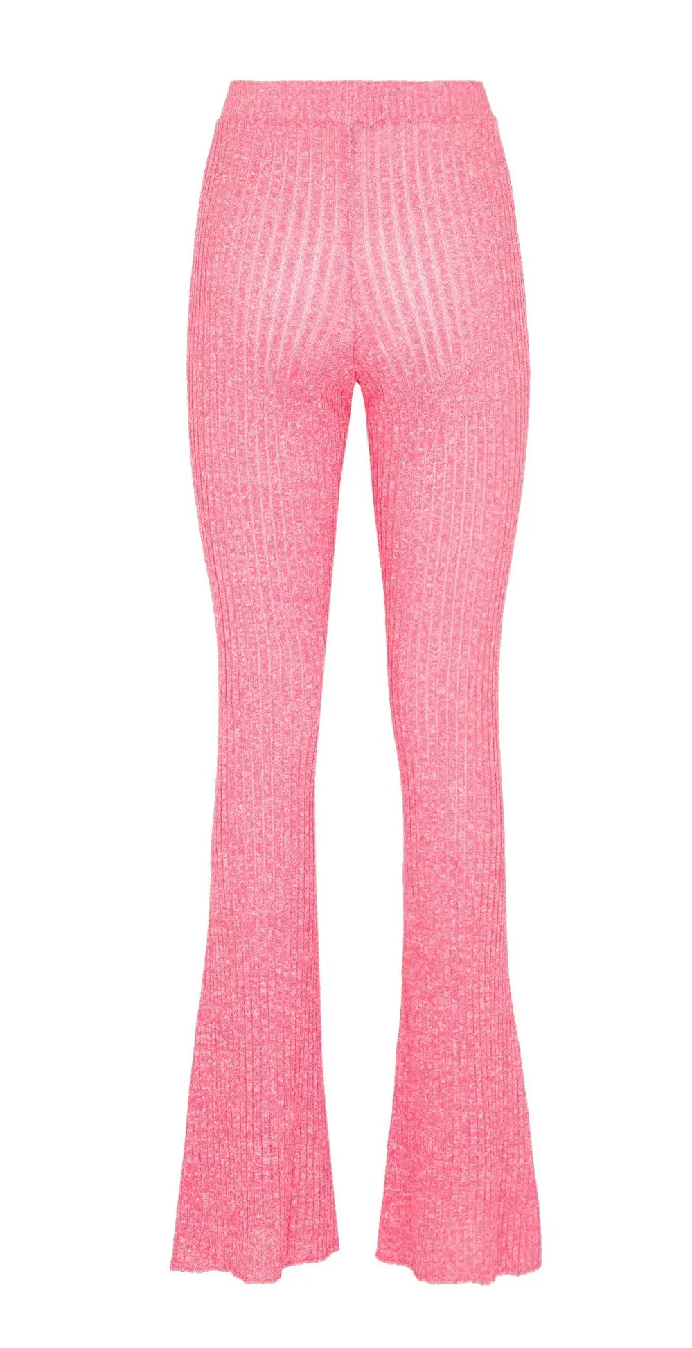 MSGM Elastic Waist Flared Knit Pants