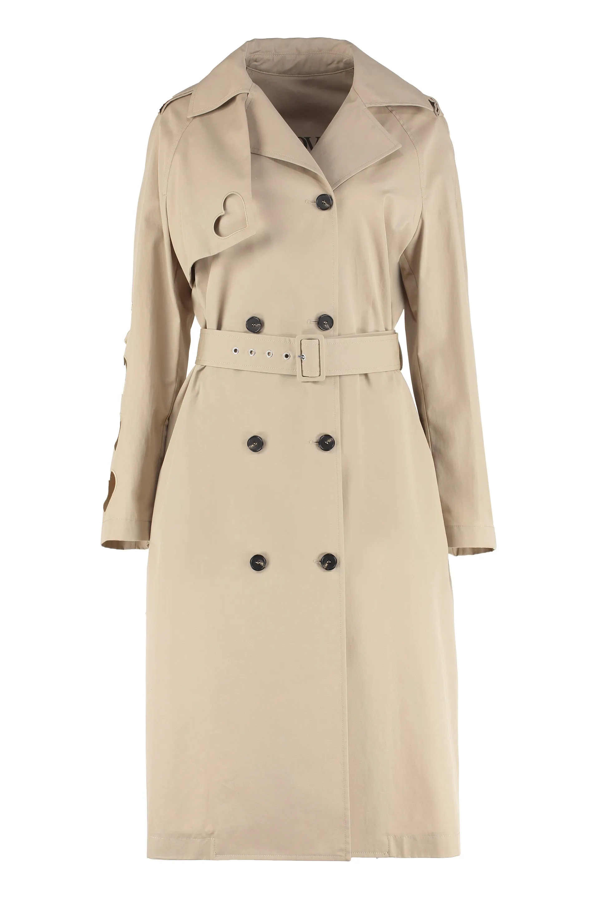 MSGM Heart Cut-Out Detailed Trench Coat