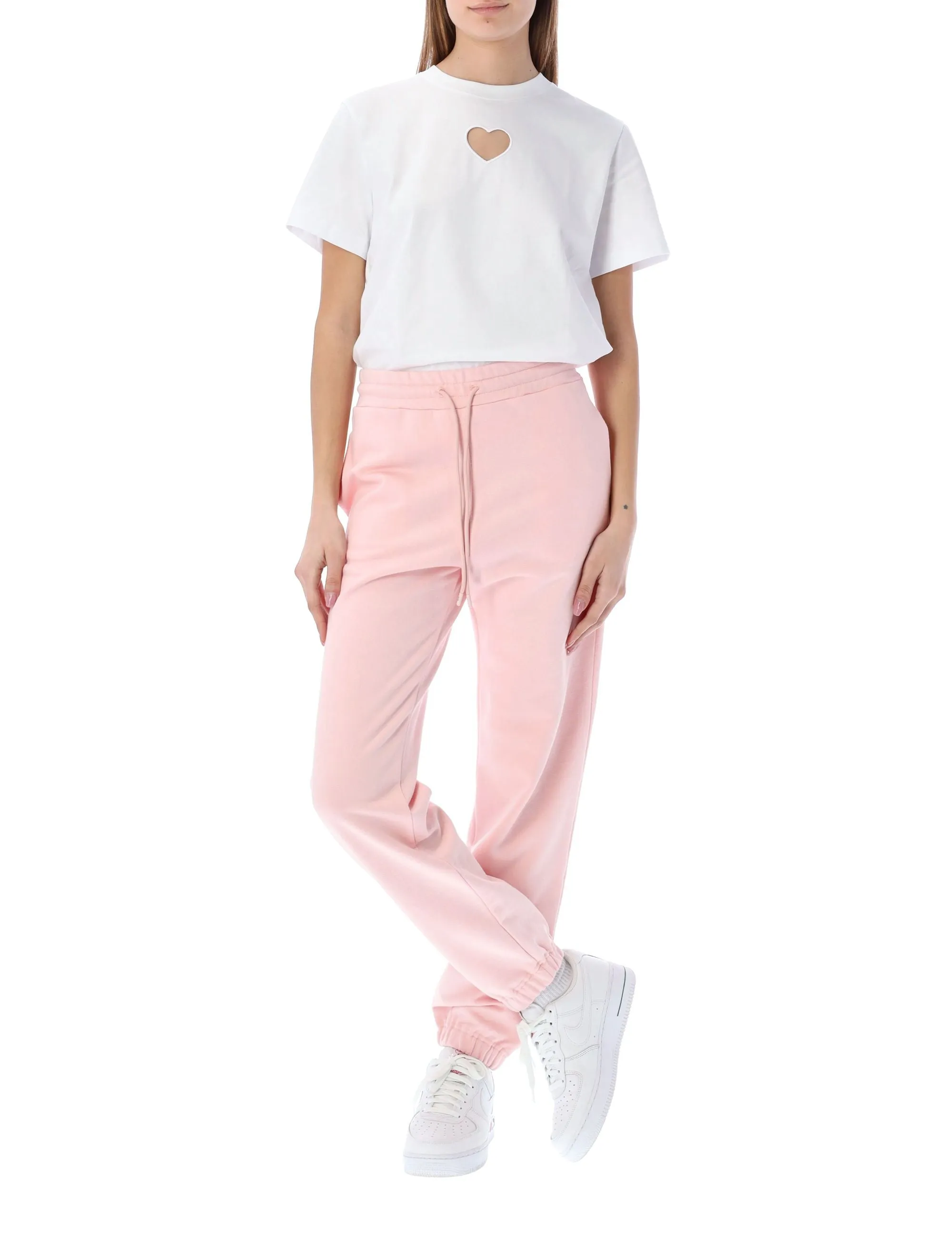 MSGM Logo Embroidered Drawstring Jogging Pants