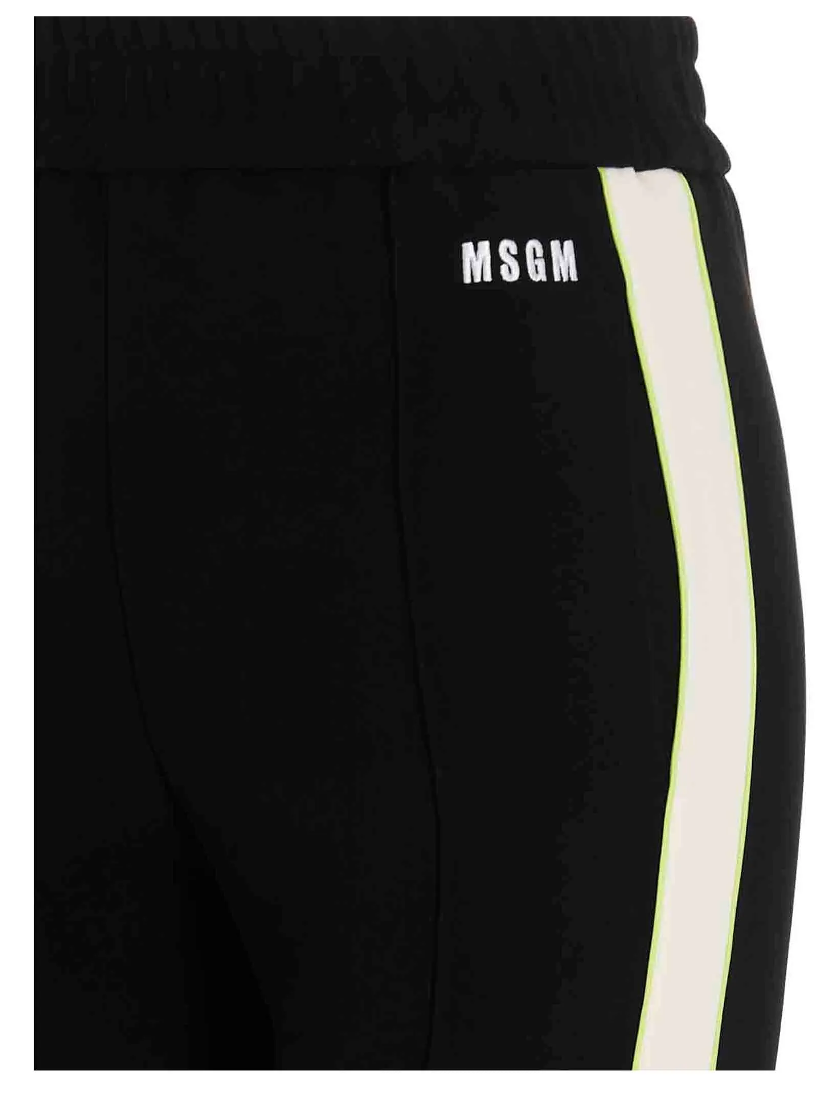 MSGM Logo Print Slim-Cut Track Pants