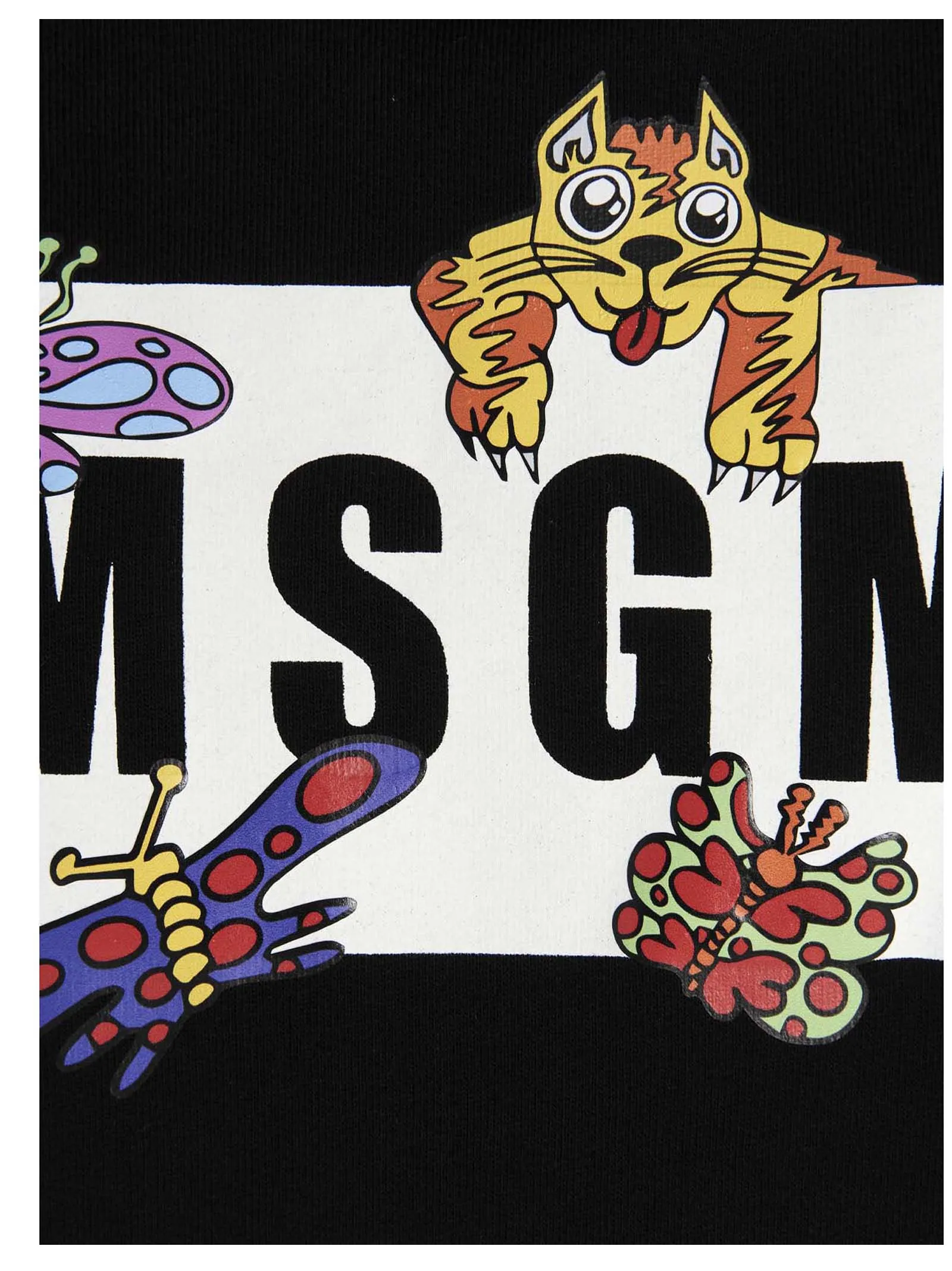 MSGM Logo Printed Drawstring Hoodie
