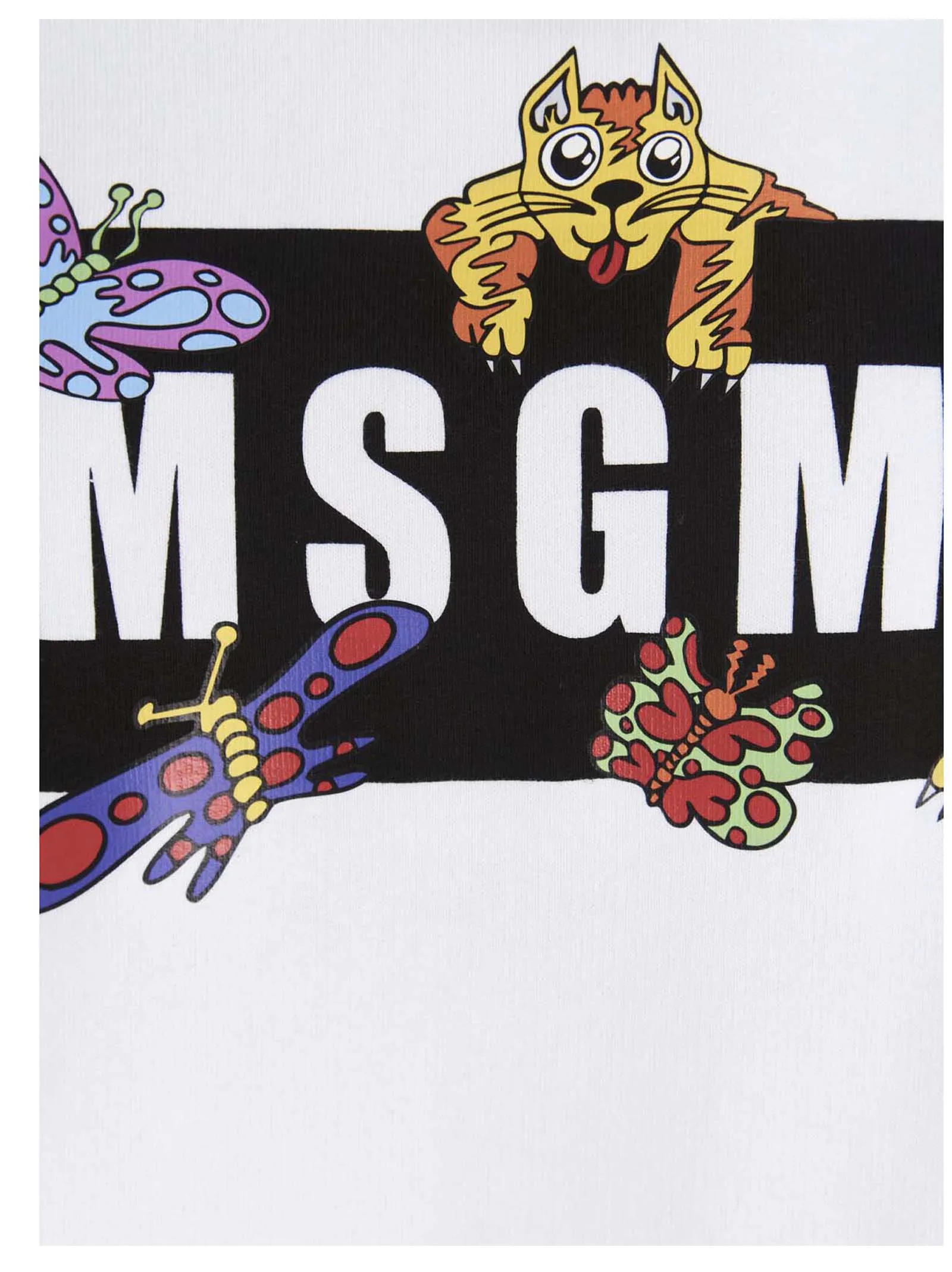 MSGM Logo Printed Drawstring Hoodie