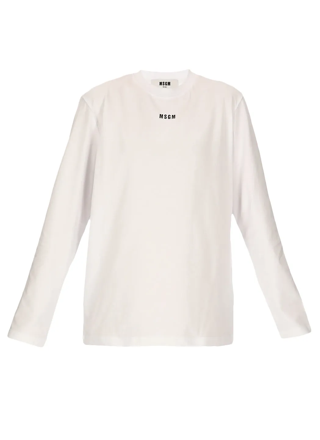 MSGM Logo Printed Long-Sleeved T-Shirt