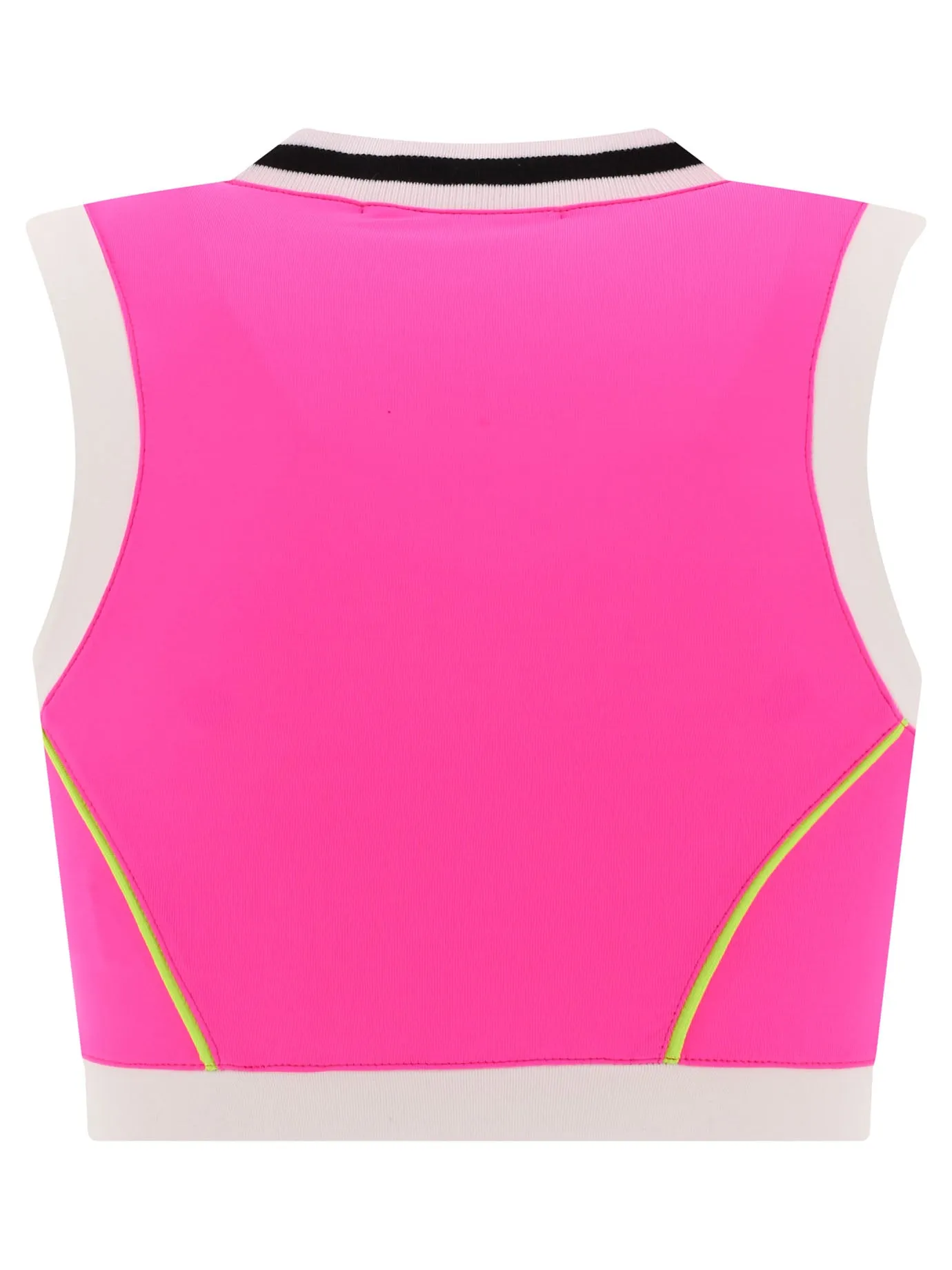 MSGM Logo Printed Sports Bra Top