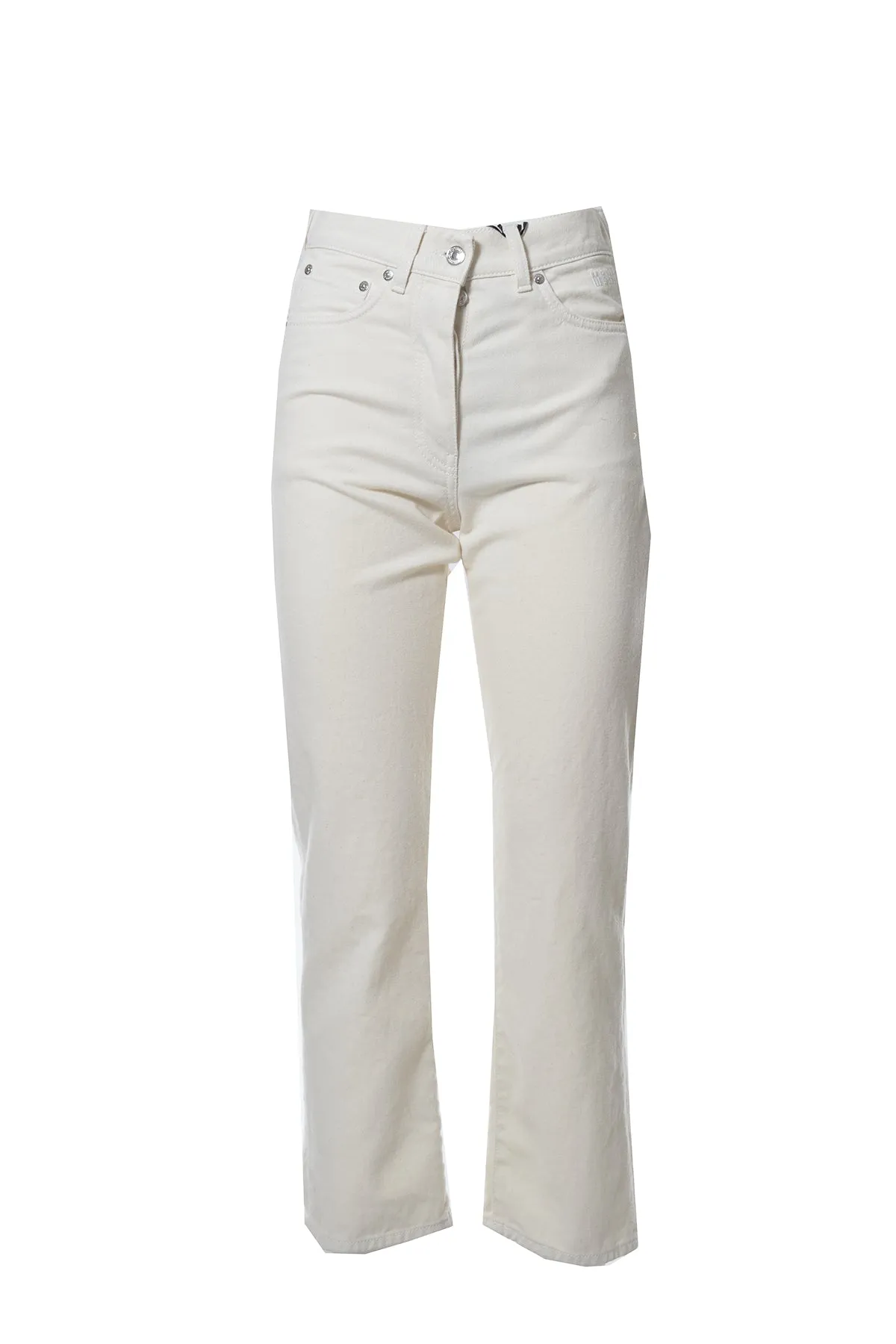 MSGM Straight Leg Cropped Jean