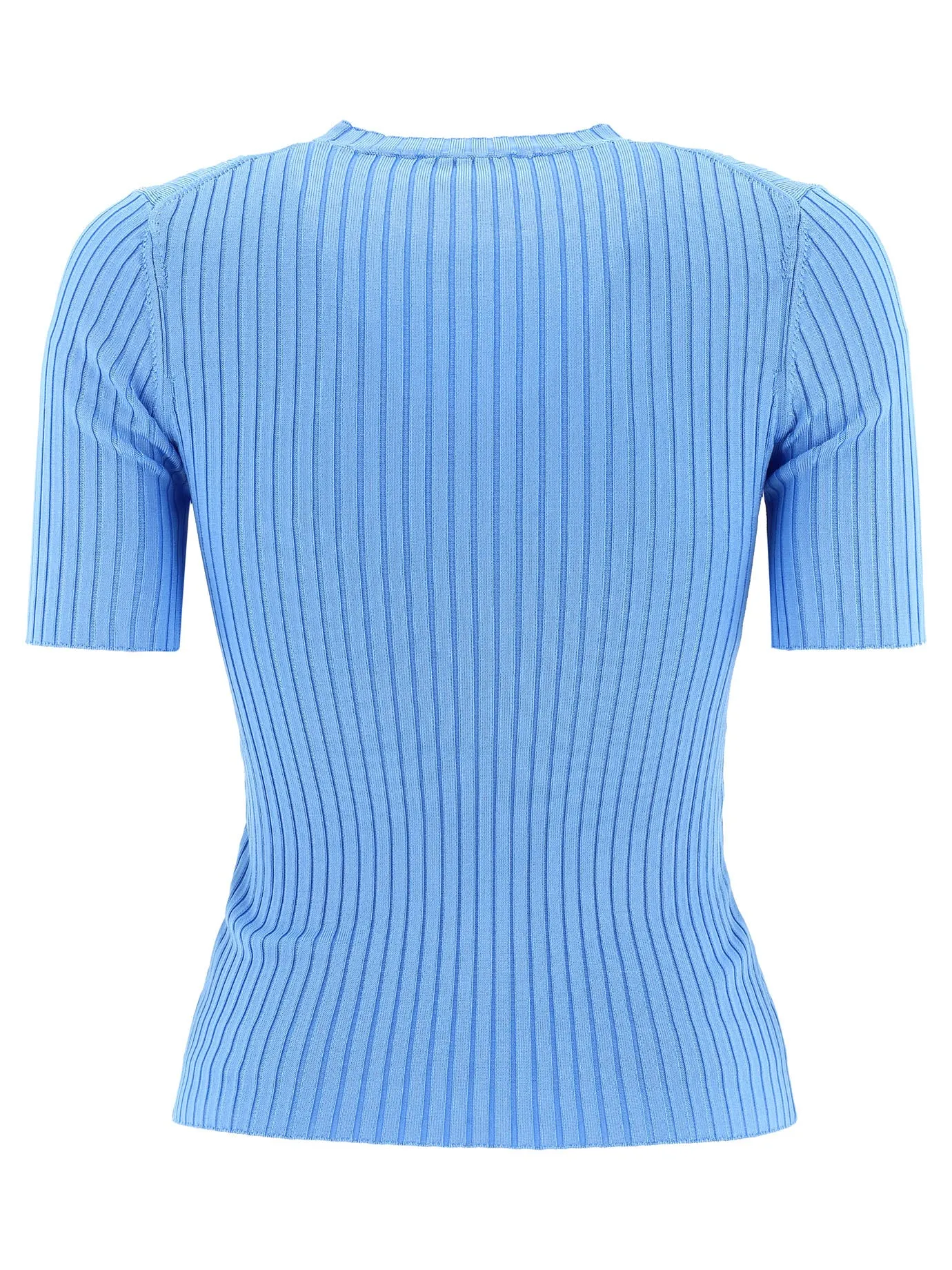 Nanushka Crewneck Ribbed Knit Top