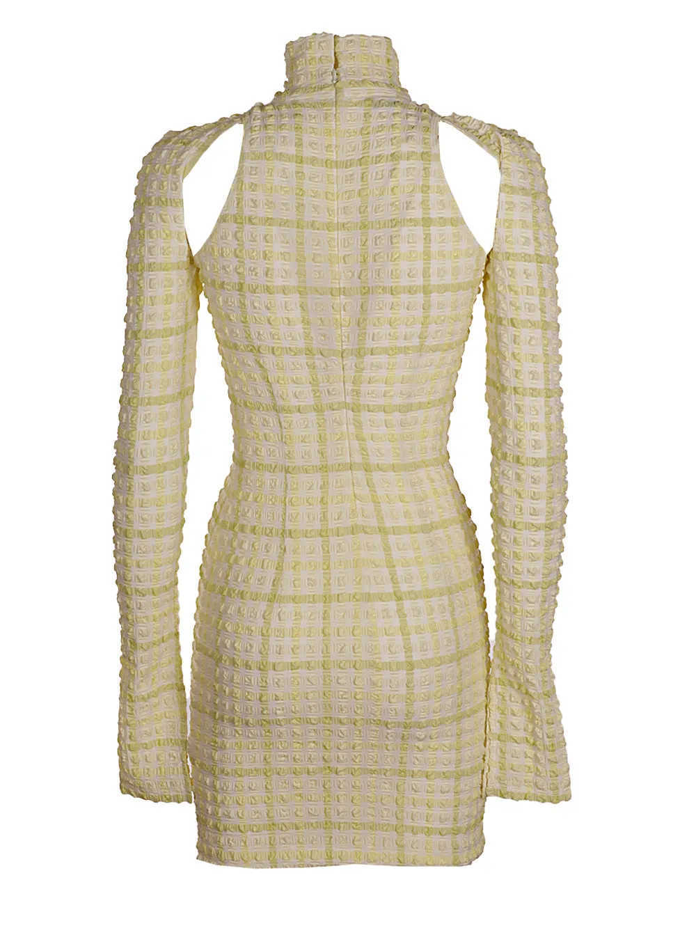 Nanushka Cut-Out Checked Mini Dress