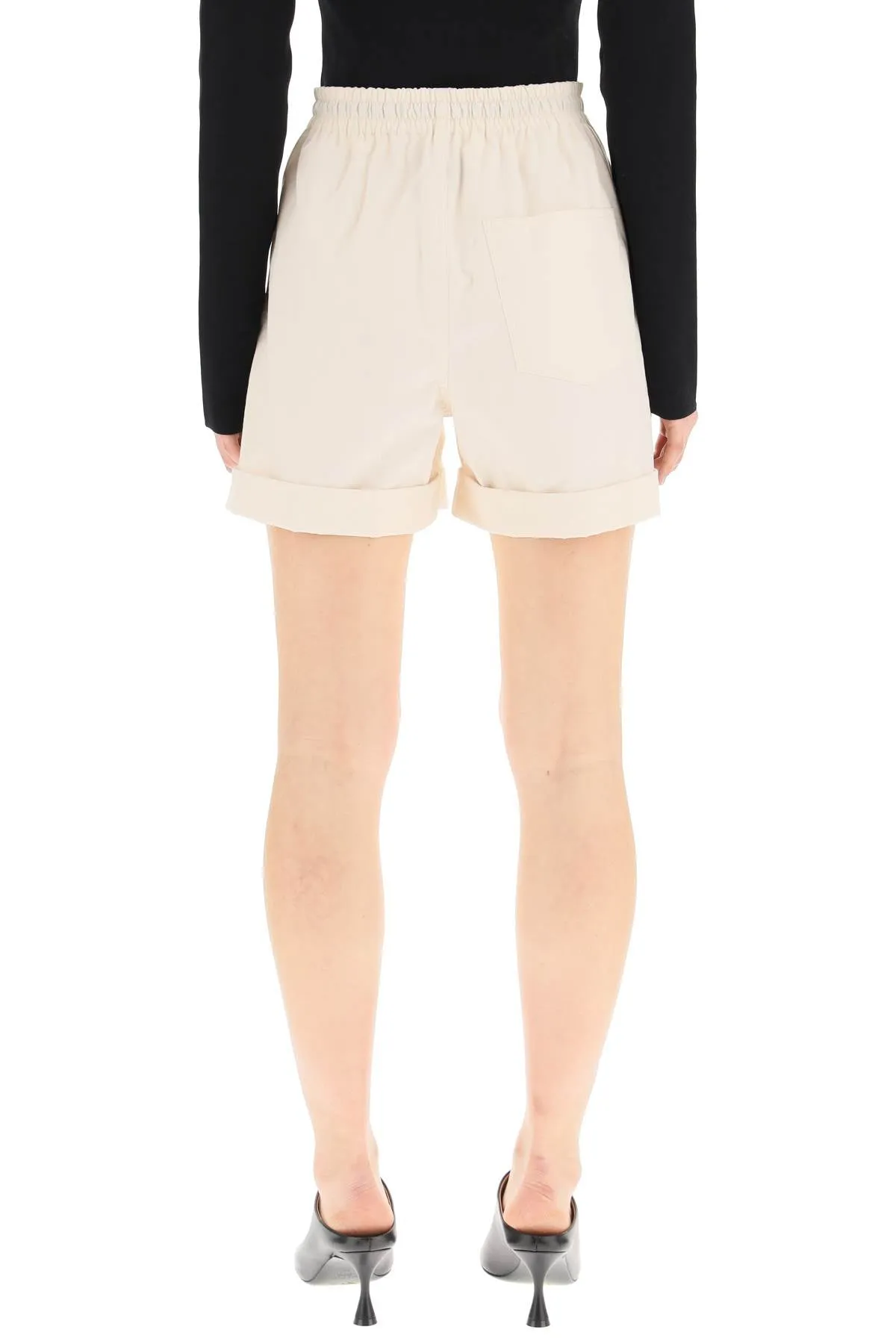Nanushka Drawstring Turn-Up Brim Shorts