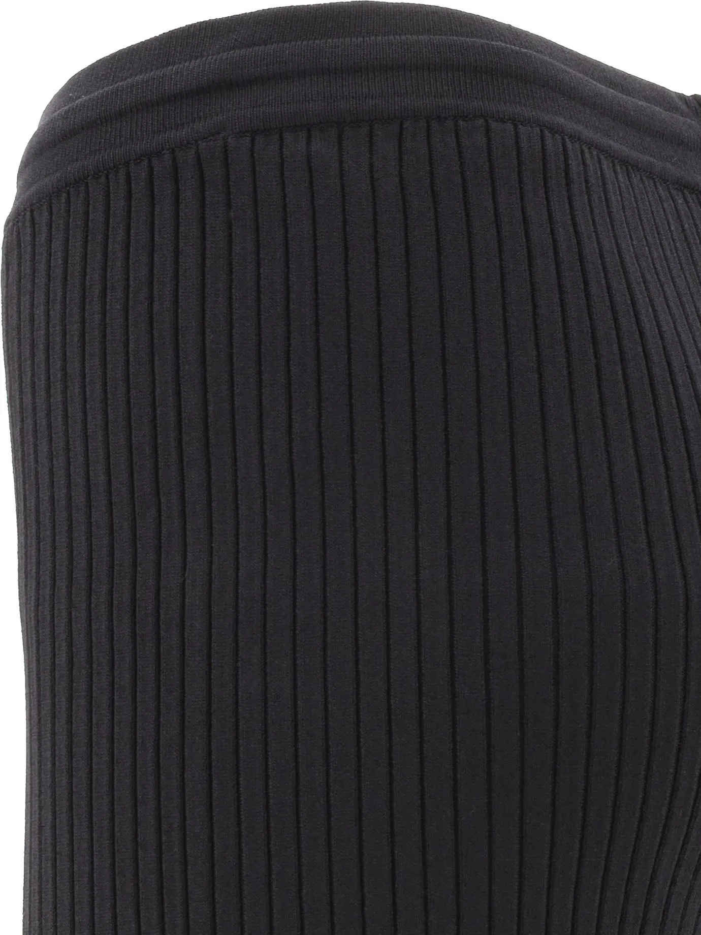 Nanushka Elastic Waist Ribbed Knit Trousers