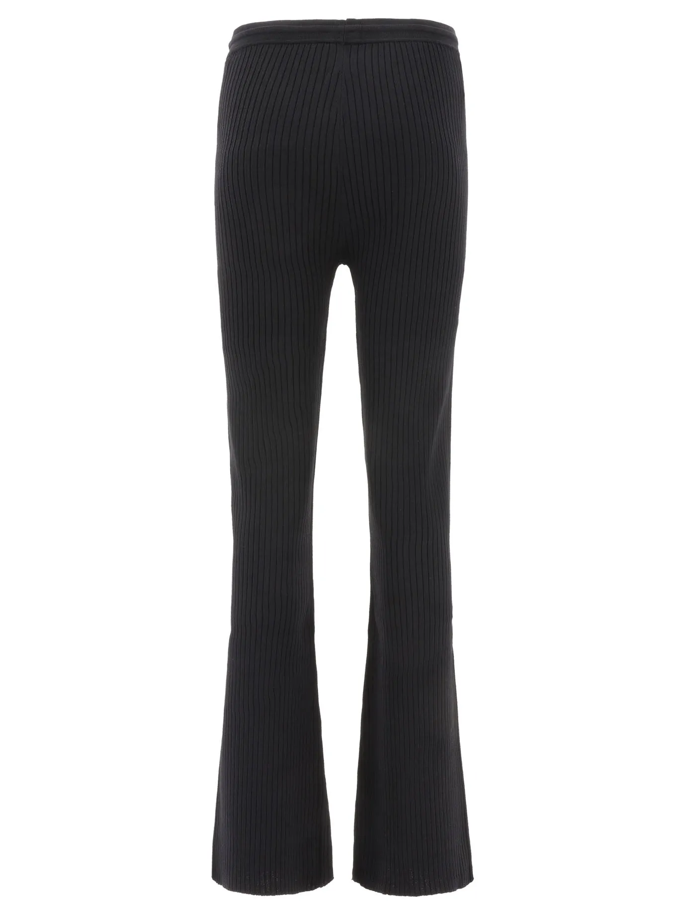 Nanushka Elastic Waist Ribbed Knit Trousers
