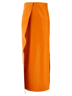 Nanushka Frill-Detailed High Waist Maxi Skirt