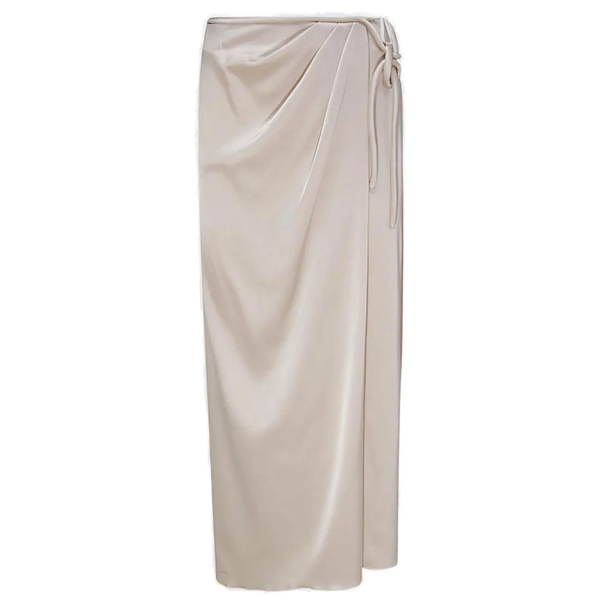 Nanushka Side-Tie Fastened Wrapped Midi Skirt