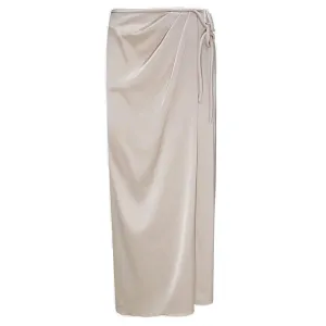Nanushka Side-Tie Fastened Wrapped Midi Skirt