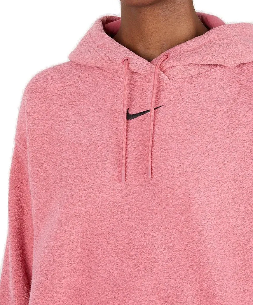 Nike Essentials Plush Logo Embroidered Hoodie