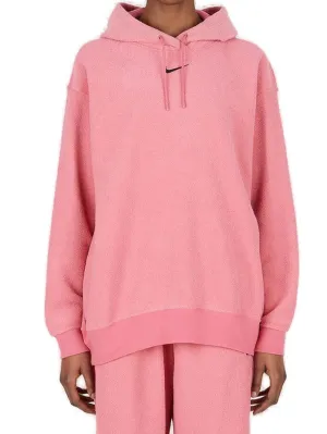 Nike Essentials Plush Logo Embroidered Hoodie