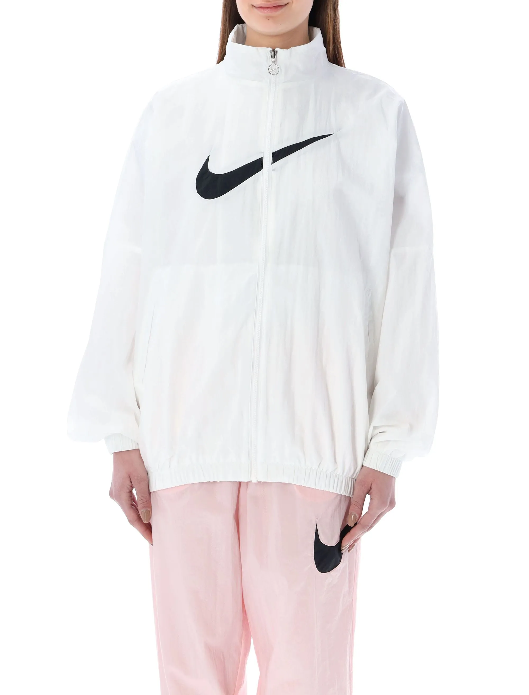 Nike Lightweight Logo Print High-Neck Jacket