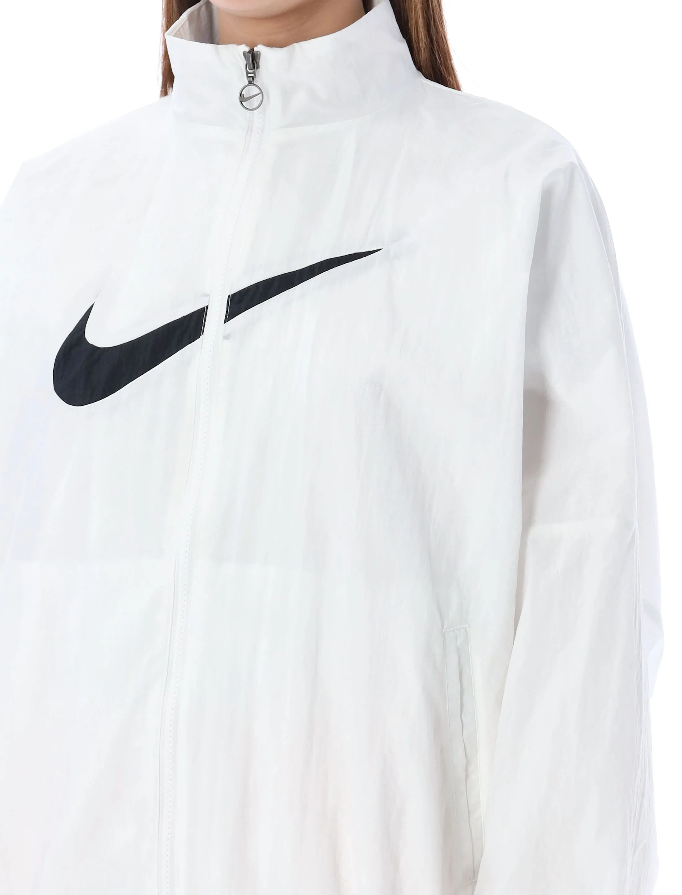 Nike Lightweight Logo Print High-Neck Jacket