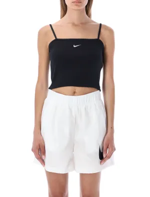 Nike Logo Embroidered Cropped Tank Top
