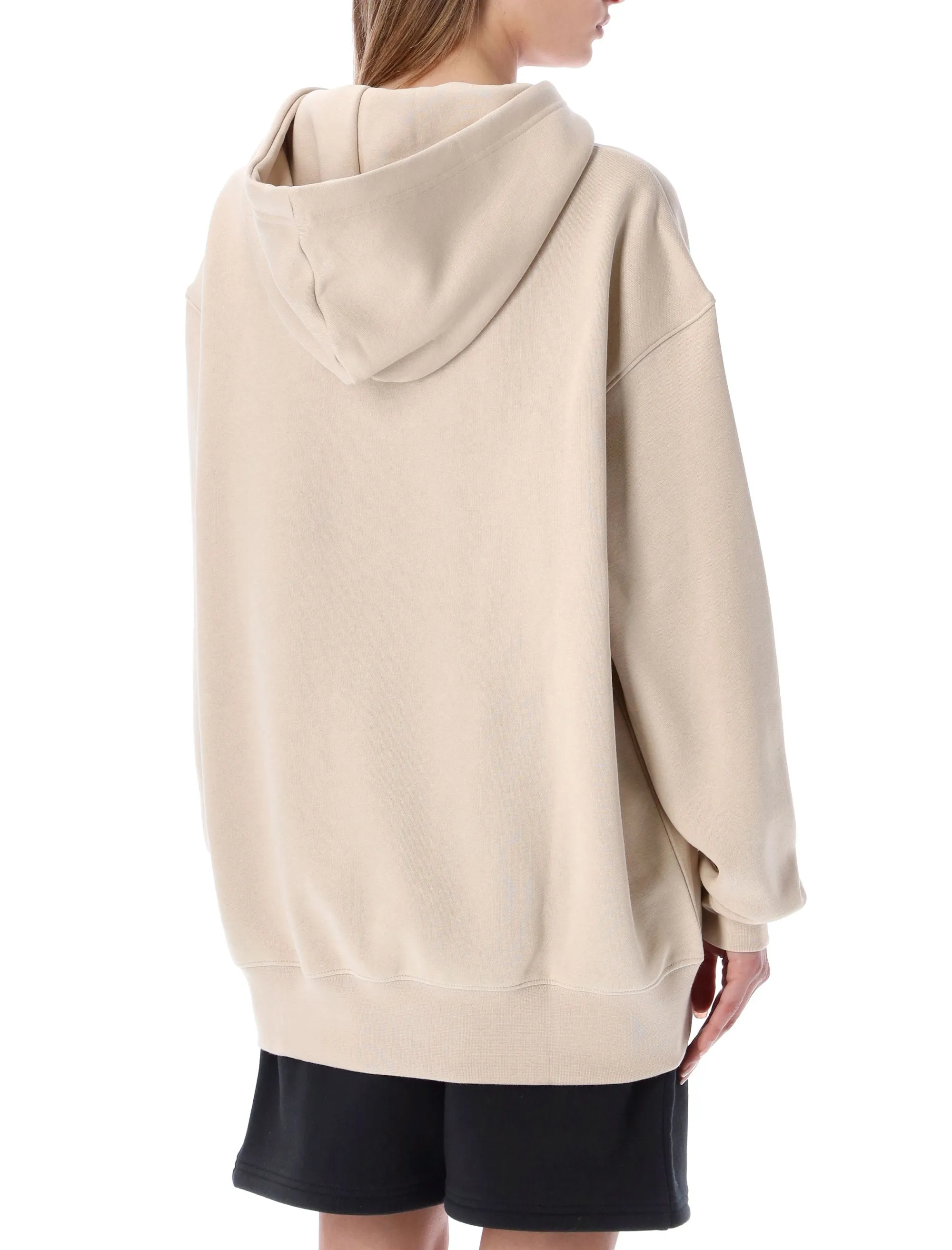 Nike Swoosh Logo Embroidered Drawstring Hoodie