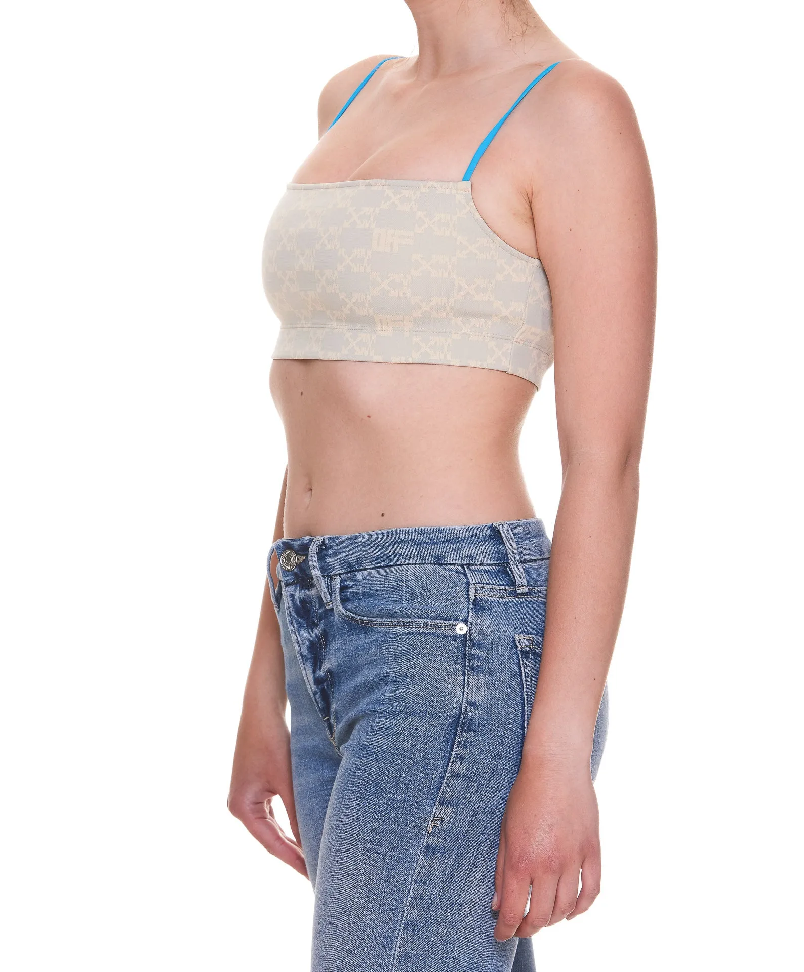 Off-White Arrow Monogram Printed Tube Top