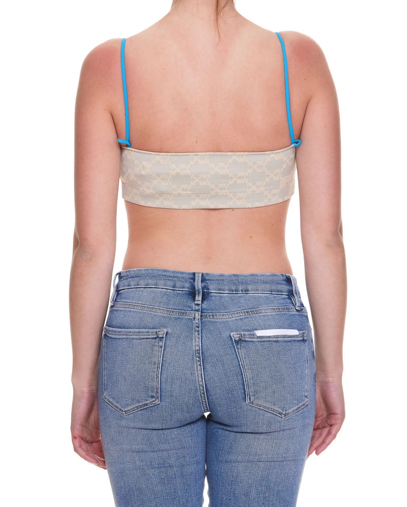 Off-White Arrow Monogram Printed Tube Top