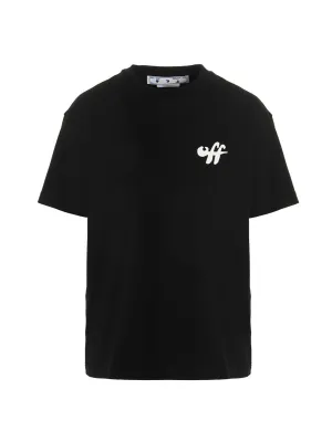 Off-White Arrow Zebra Printed Crewneck T-Shirt