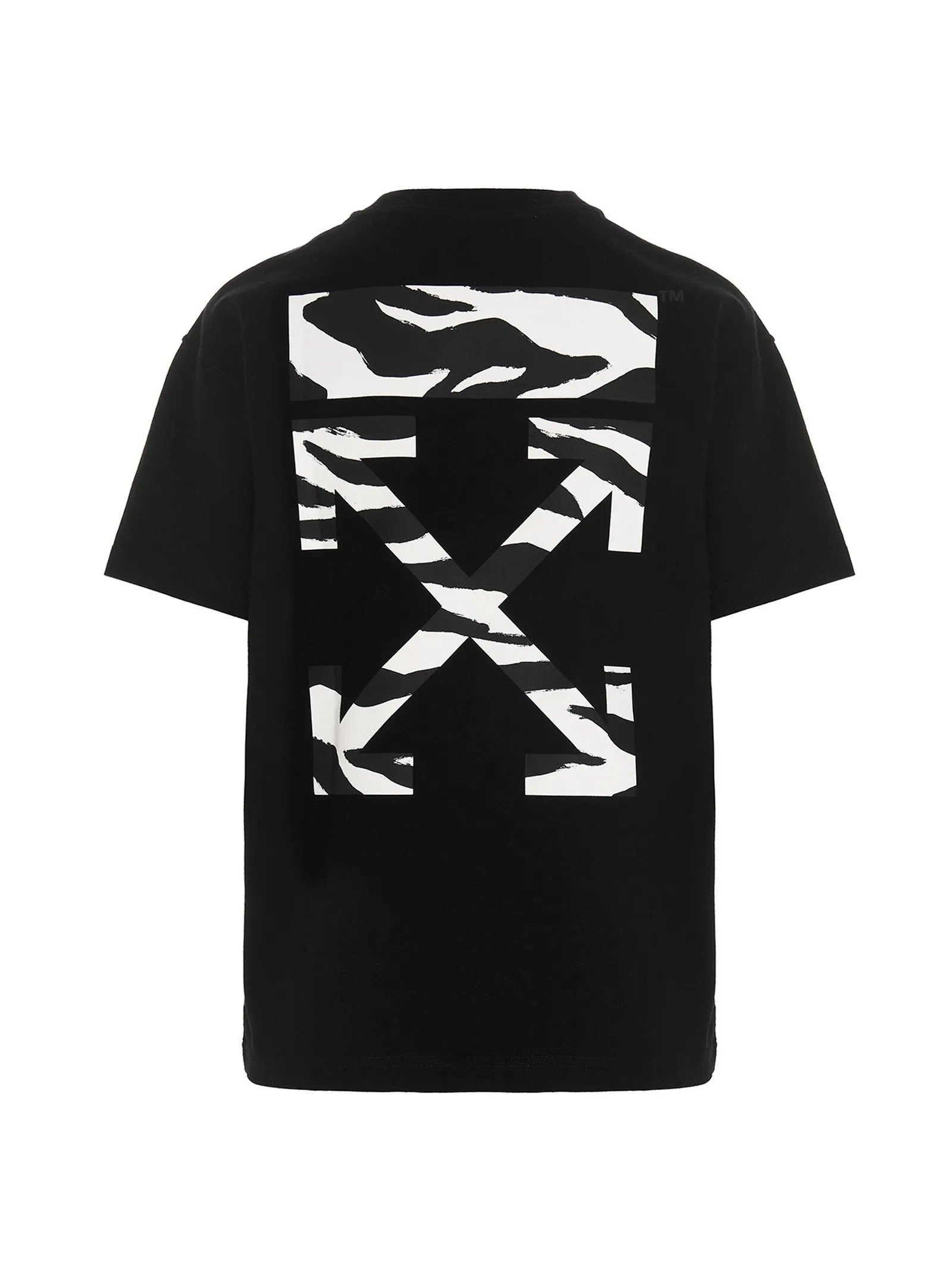 Off-White Arrow Zebra Printed Crewneck T-Shirt