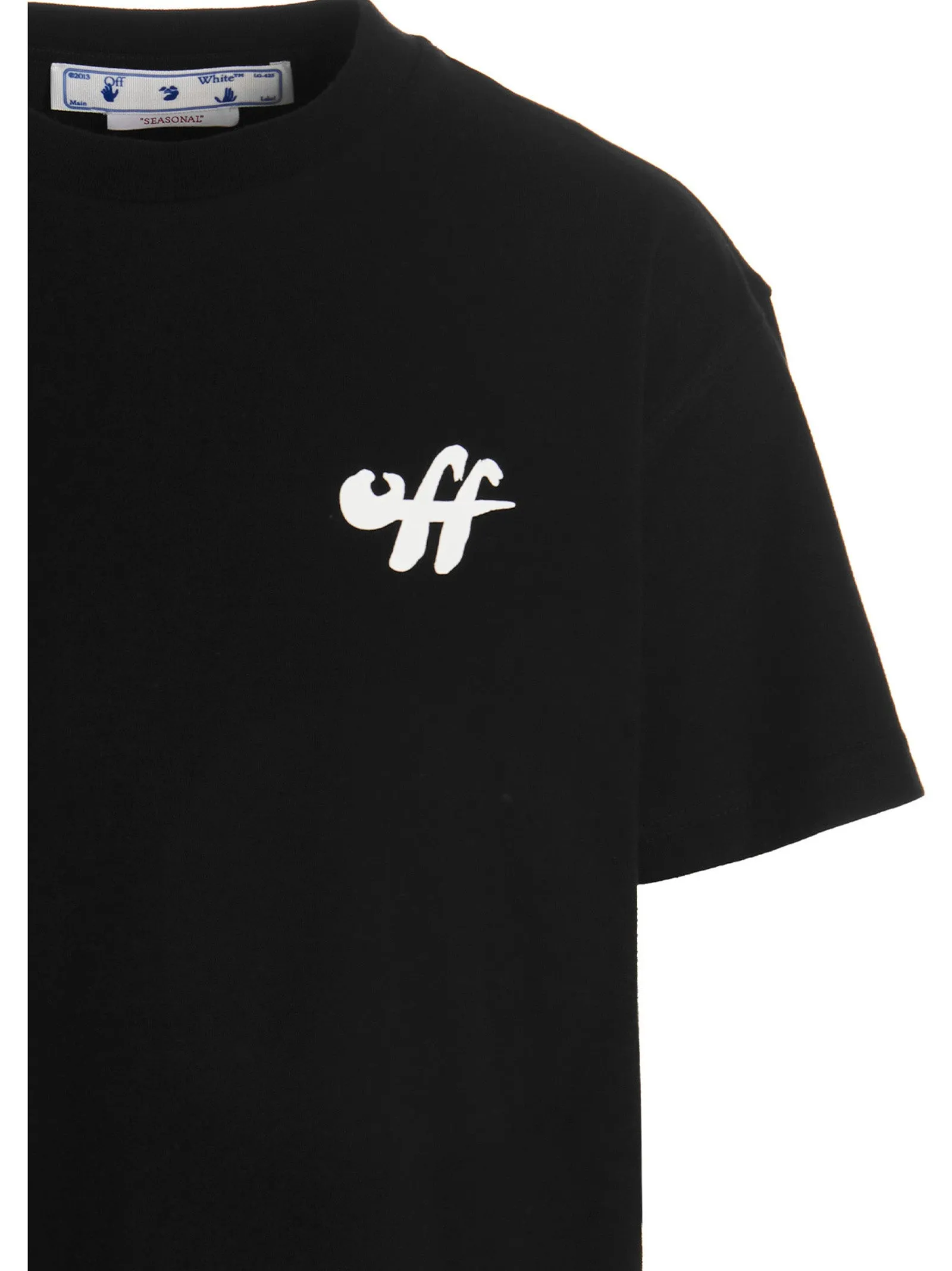Off-White Arrow Zebra Printed Crewneck T-Shirt