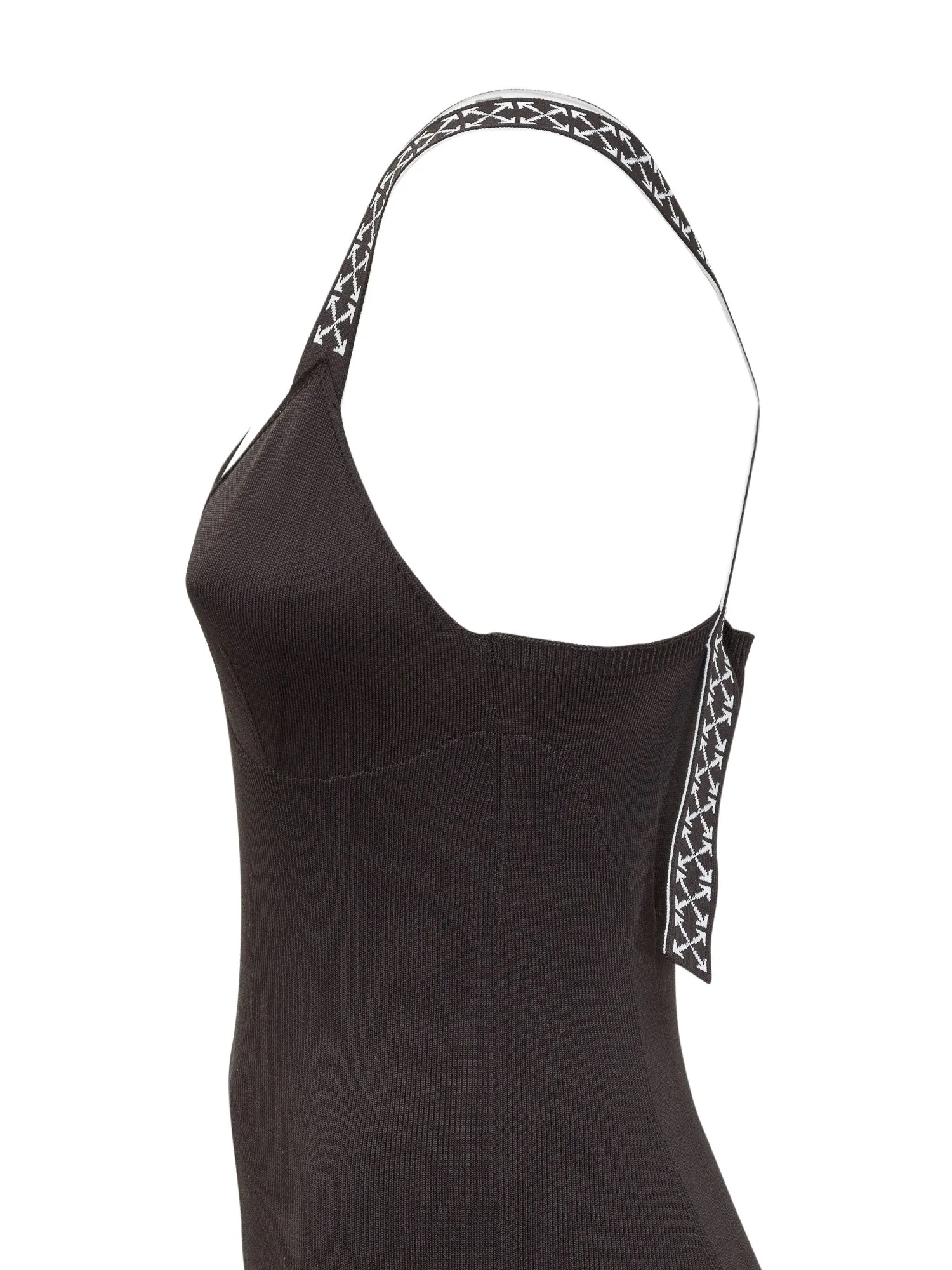 Off-White Arrows Strap Bodycon Dress