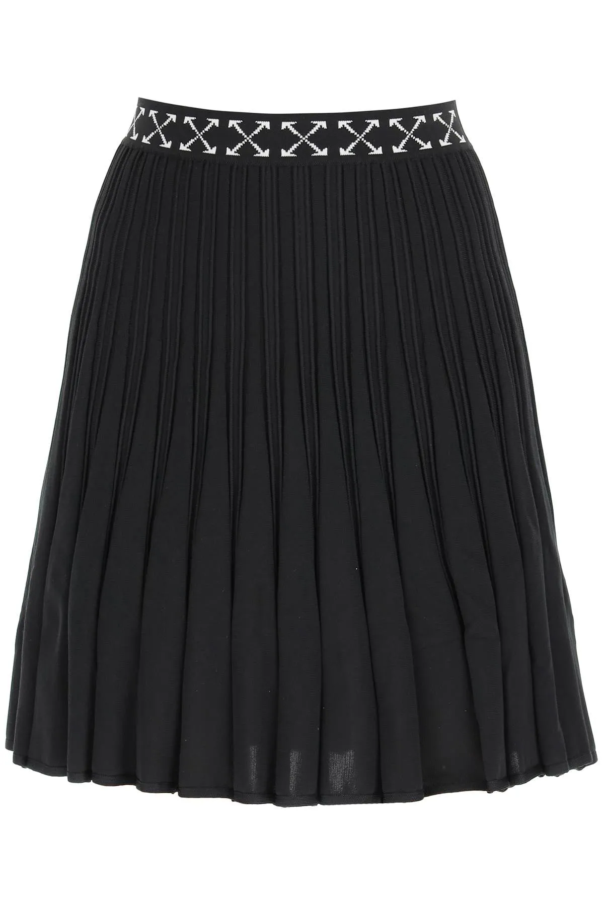 Off-White Arrows Waistband Pleated Skirt