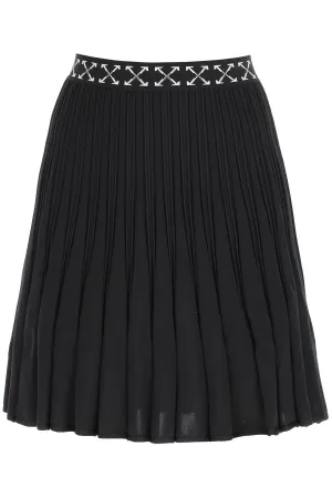 Off-White Arrows Waistband Pleated Skirt