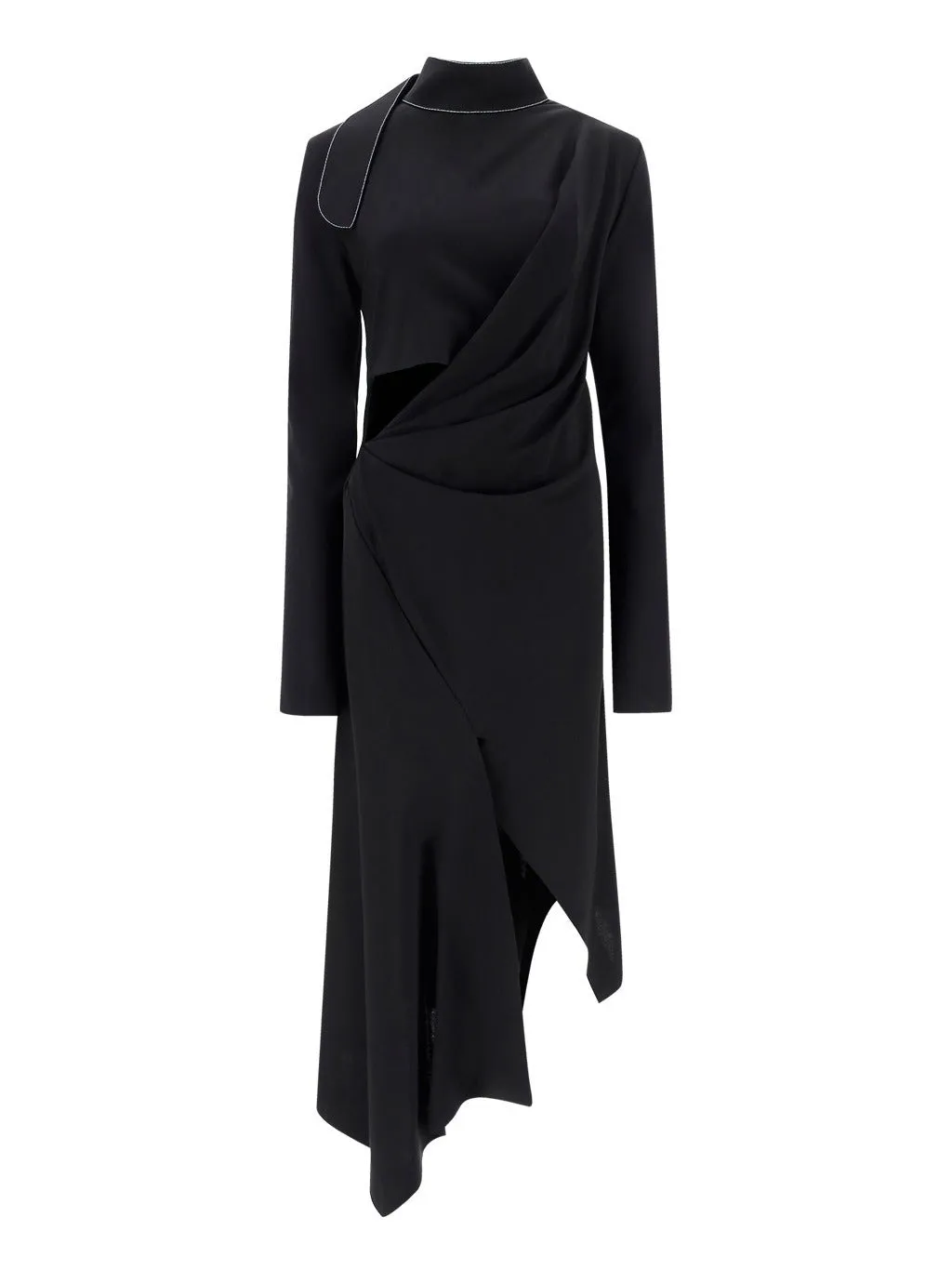 Off-White Asymmetric Hem Dress