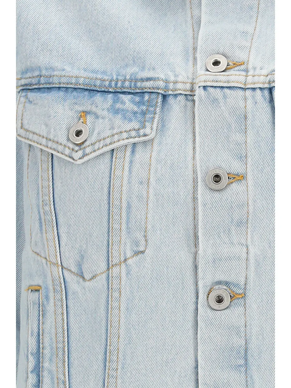 Off-White Cut-Out Buttoned Denim Jacket
